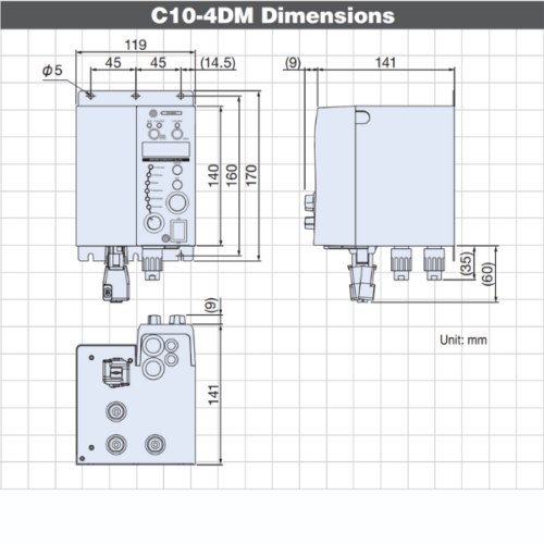C10-4DM Dimensions