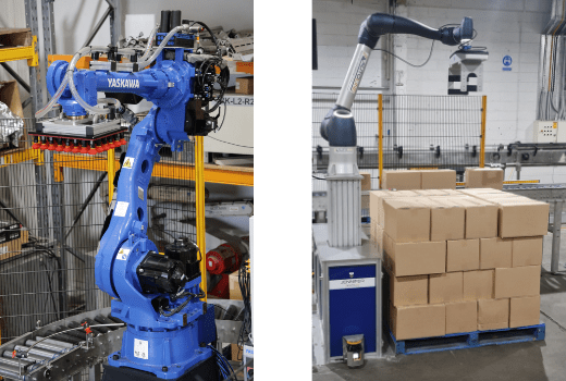 Industrial Robot vs Collaborative Robot Palletiser